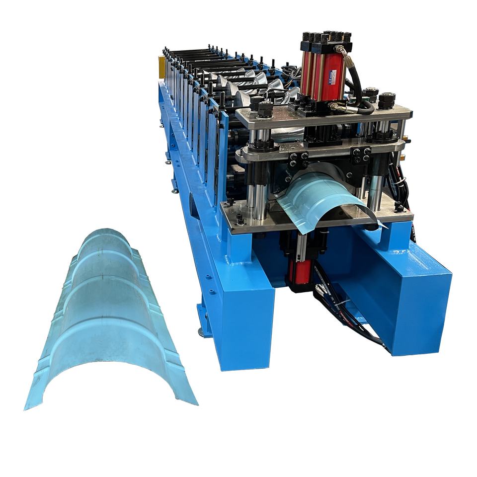 Metal Roll Top Ridge Capping Roll Forming Machine with High Productivity Motor & Pump for Residential Roof Flashing