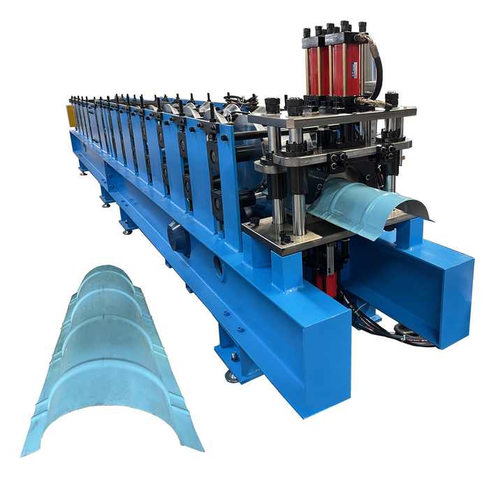 Metal Roll Top Ridge Capping Roll Forming Machine with High Productivity Motor & Pump for Residential Roof Flashing