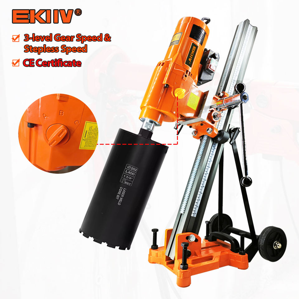 EKIIV MW-355C Professional Industrial Concrete Core Drilling Machine Portable Max OEM Customized Power Diamond Core Drill