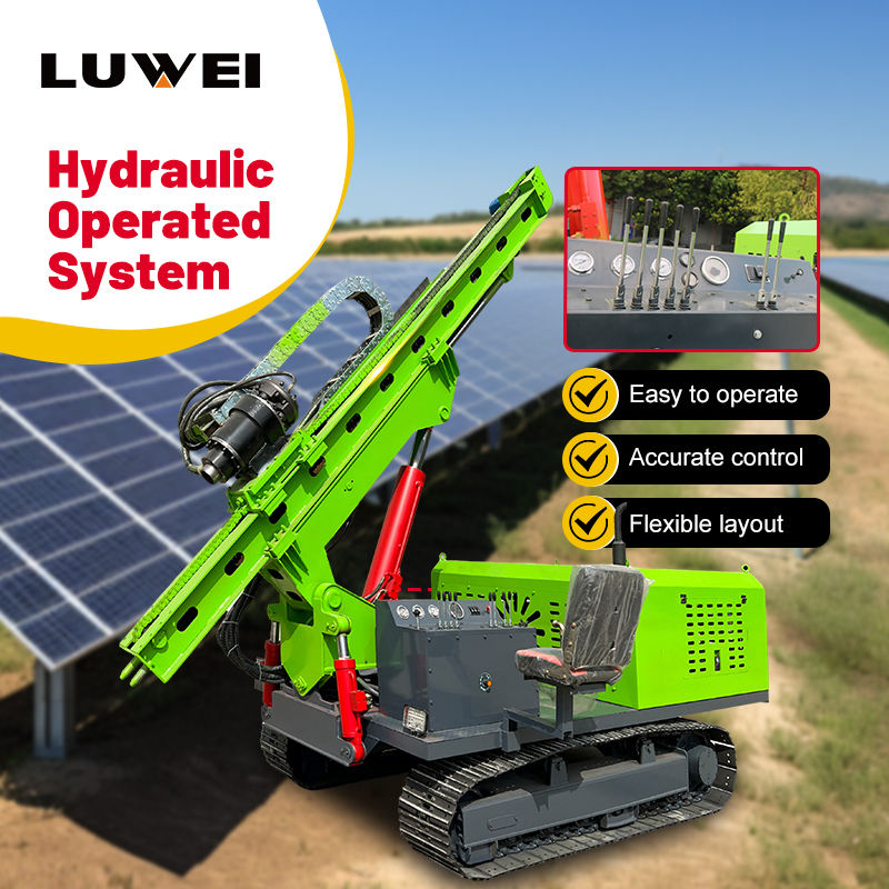 Robust 85 KW Photovoltaic Screw Piles Bore Pile Drilling Machine Ground Screw Machine for Photovoltaic Pile Construction
