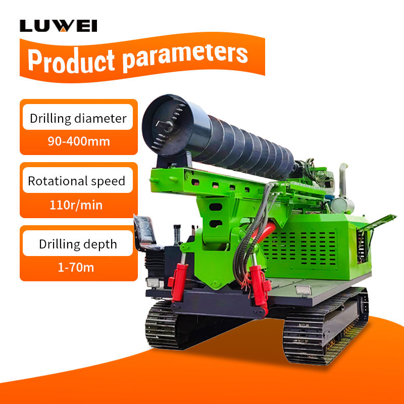 Robust 85 KW Photovoltaic Screw Piles Bore Pile Drilling Machine Ground Screw Machine for Photovoltaic Pile Construction