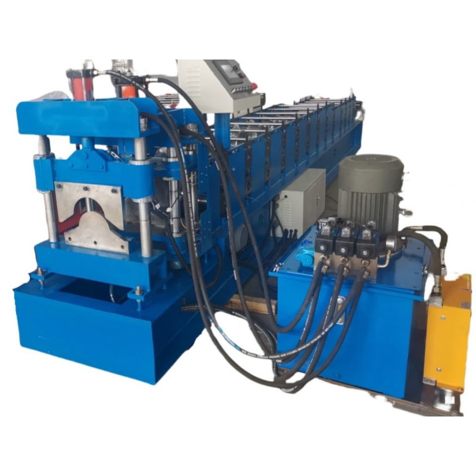 Metal Roof Ridge Cap Roll Forming Machine with Motor Steel Tile Forming PLC Controlled