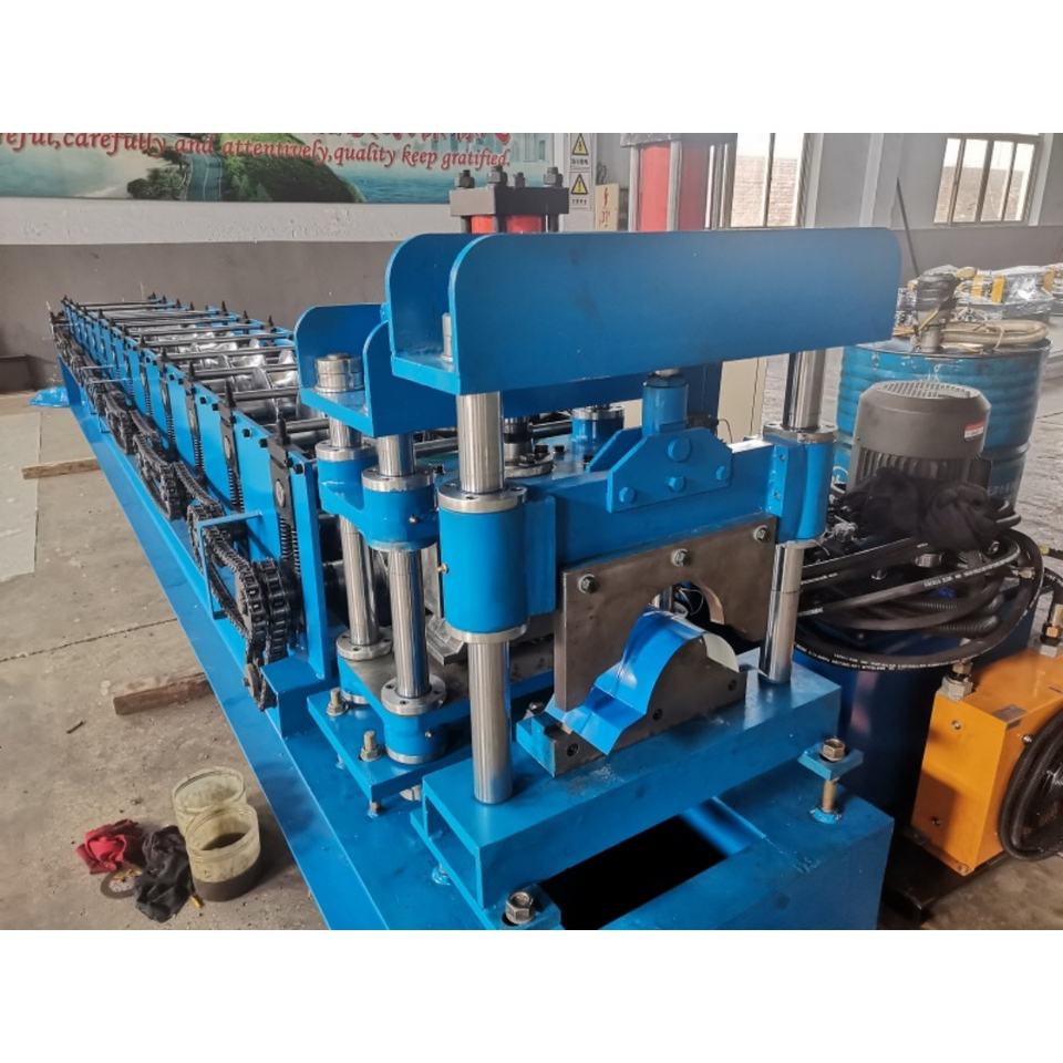 Metal Roof Ridge Cap Roll Forming Machine with Motor Steel Tile Forming PLC Controlled