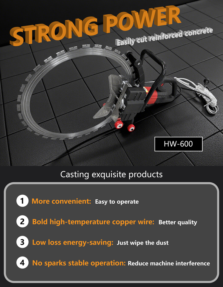 Professional Portable Ring Saw and Wall Saw Supplied Electric Concrete Cutter