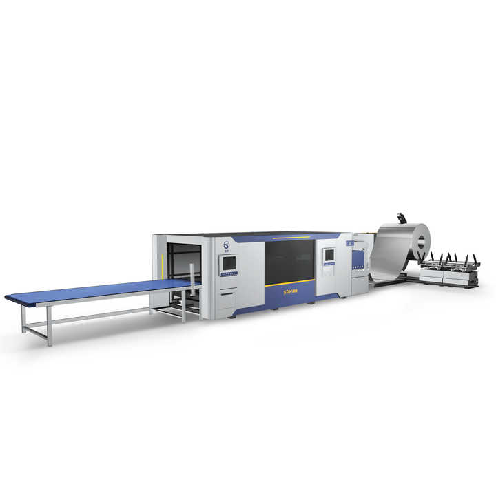 3Kw 6Kw Plate Laser Cutting Machine with Uncoiling Leveling for Intelligent Sheet Metal Fabrication Production Line