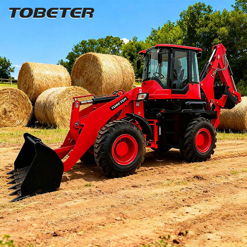 Tobeter Wheel Loader diesel 4x4 Backhoe Loader 91kw Power Backhoe Front Loader Industrial Tool