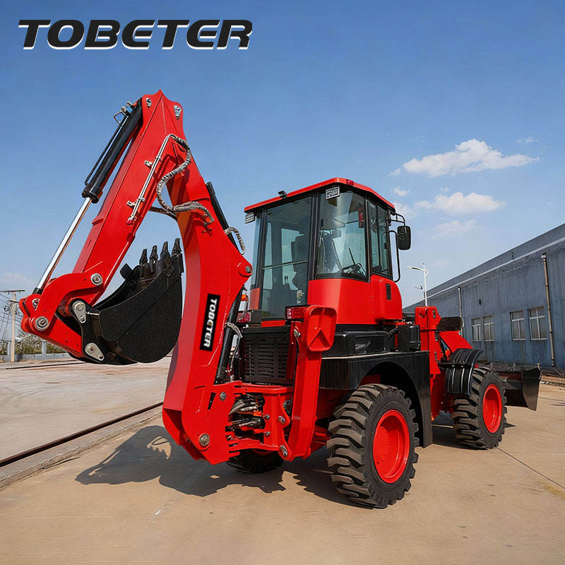 Tobeter Wheel Loader diesel 4x4 Backhoe Loader 91kw Power Backhoe Front Loader Industrial Tool