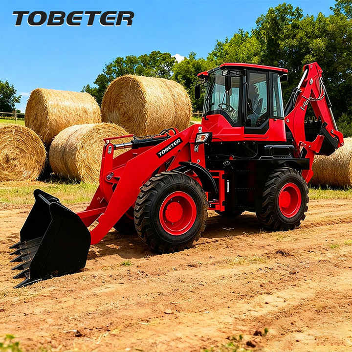 Tobeter Wheel Loader diesel 4x4 Backhoe Loader 91kw Power Backhoe Front Loader Industrial Tool