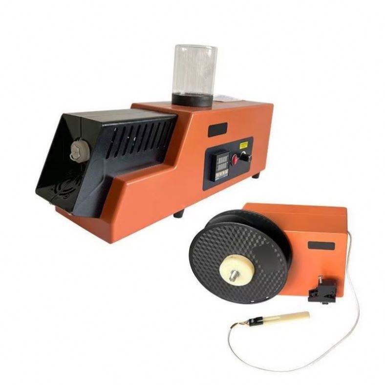 Desktop Extruder Machine with 2 Extrusion Heads 1.75mm 3mm, 3D Printing Wire Rolling Machine, Wire Extrusion Machine