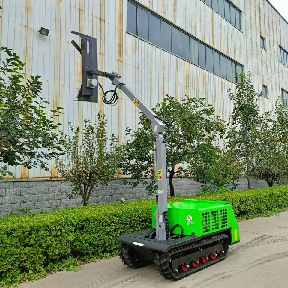 JINKE Electric Tracked Trimmer Machine 3400mm Arm 360 Rotation Remote Monitoring Energy Hedge Cutter