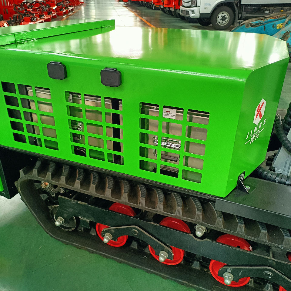 JINKE Electric Tracked Trimmer Machine 3400mm Arm 360 Rotation Remote Monitoring Energy Hedge Cutter