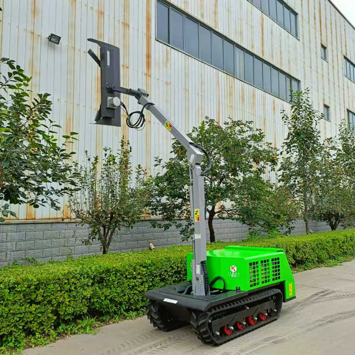 JINKE Electric Tracked Trimmer Machine 3400mm Arm 360 Rotation Remote Monitoring Energy Hedge Cutter