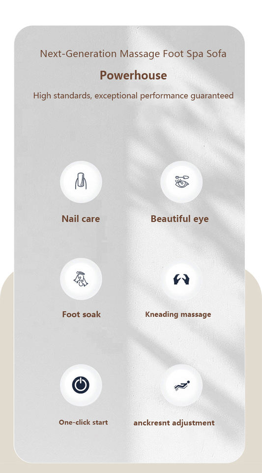 Beauty Salon Pedicure Spa Chair Multifunctional Electric Massage Foot Manicure Chair Full Body Electric Massage