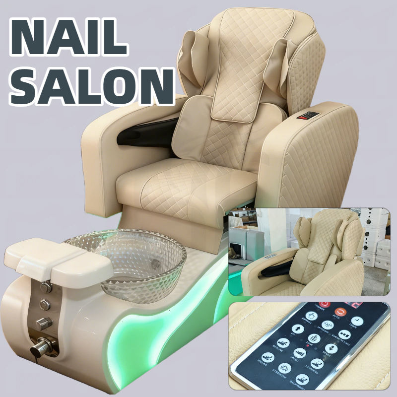 Modern Luxury Lounge Professional Manicure Massage Foot Spa Pedicure Chair for Nail Salon