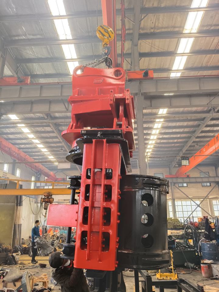 12m Depth Vibro Hammer for Construction Machinery 30 Ton Excavator Side Grip Pile Driver
