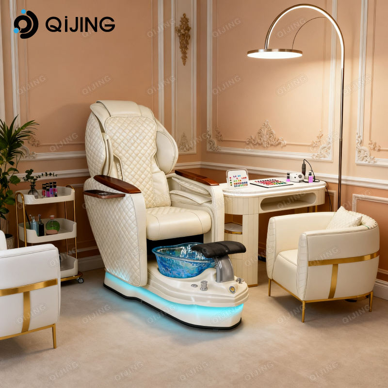 Nail Salon Furniture Foot Spa Massage Electric Manicure Pedicure Seat Station Luxury No Plumbing Pedicure Chair