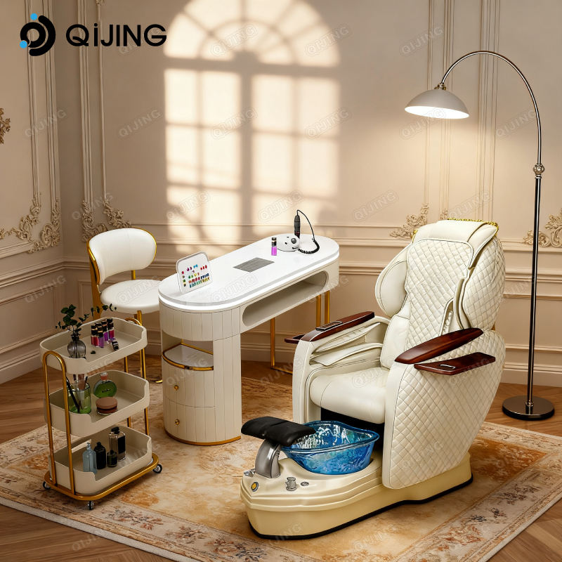Nail Salon Furniture Foot Spa Massage Electric Manicure Pedicure Seat Station Luxury No Plumbing Pedicure Chair