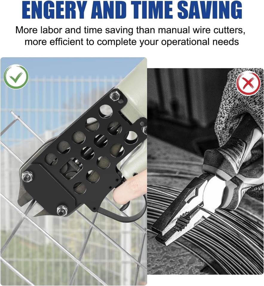 CTQ4XD Pneumatic Wire Cutter Air Powered Shear for 4mm Steel Wire, Labor-Saving Industrial Cutting Tool