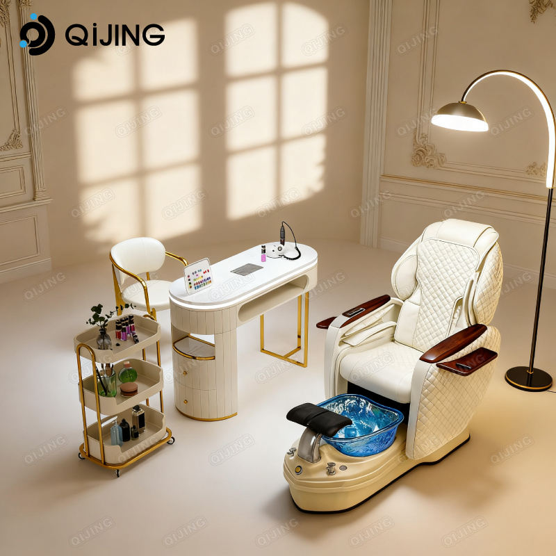 Nail Salon Furniture Foot Spa Massage Electric Manicure Pedicure Seat Station Luxury No Plumbing Pedicure Chair