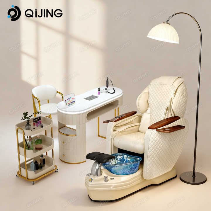 Nail Salon Furniture Foot Spa Massage Electric Manicure Pedicure Seat Station Luxury No Plumbing Pedicure Chair