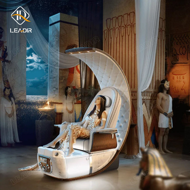 Beauty Nail Salon Furniture European Professional High Back Foot Spa Massage Pedicure Chairs Luxury with Heat and Massage Jets