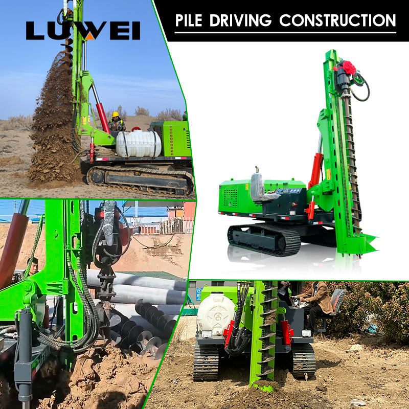 Multiple Types Can Be Customized Hydraulic Solar Pv Piles Drill Machine Solar Pile Driver Machine for Foundation Pile Driving