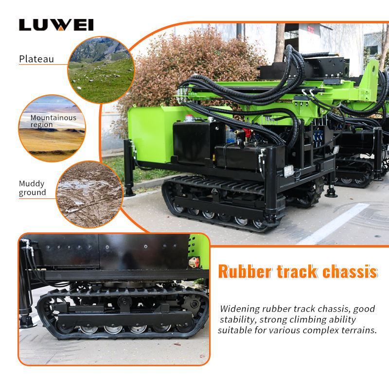 Marteau Piqueur Pour Pieux Solaires Solar Piling Drilling Machine for Solar for Highway Guardrail Drilling