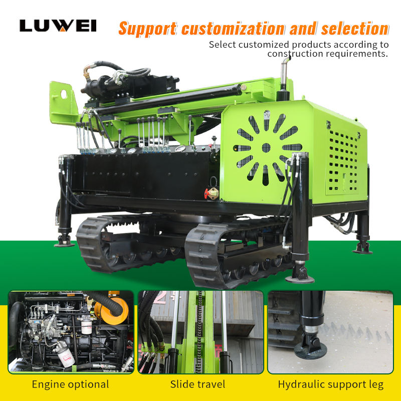 Marteau Piqueur Pour Pieux Solaires Solar Piling Drilling Machine for Solar for Highway Guardrail Drilling