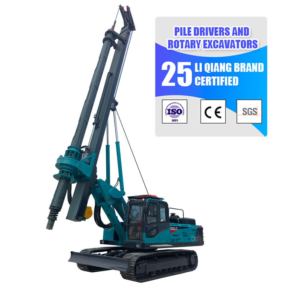 SDLQ Complete Technology Mature Models Civil Construction Tools Hydraulic Piling Rotary Bore Drilling Rig Machine