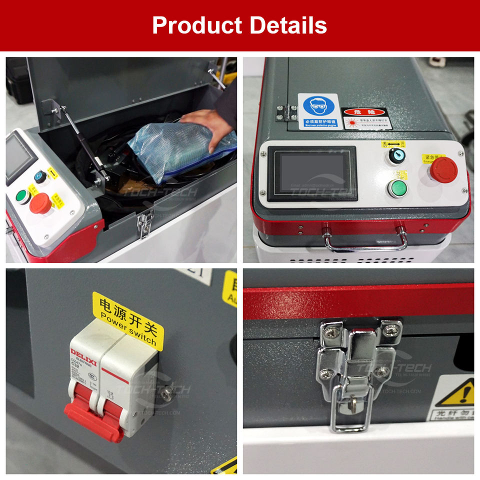High Power 100W and 200W Laser Cleaning Machine for Metal Rust Oxide Paint Removal Industrial Laser Cleaner Tool