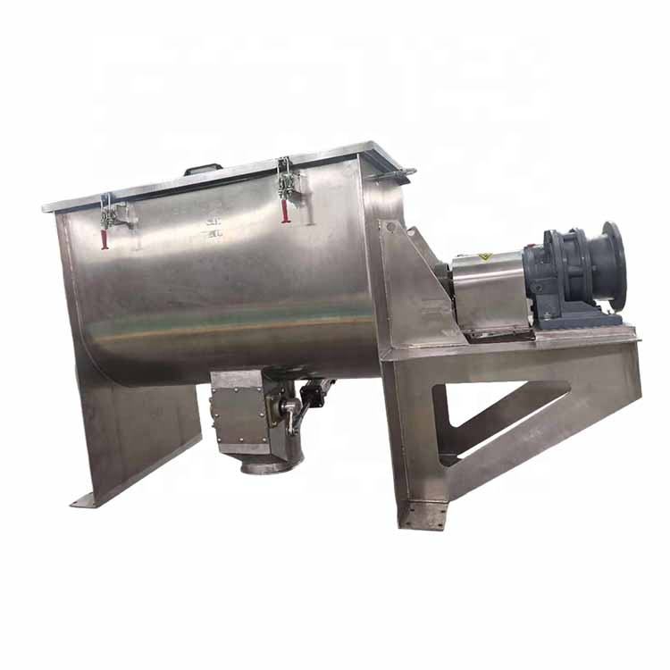 Feed Mixer Power Tools Mixing Farm Machinery for Industry Ribbon Blender with Feeding Hoist Hopper