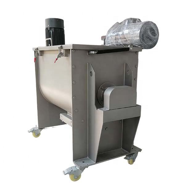 Feed Mixer Power Tools Mixing Farm Machinery for Industry Ribbon Blender with Feeding Hoist Hopper