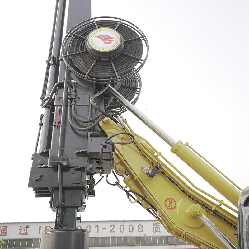 Crawler Type Square Pole Vibro Hammer Pile Driver Post Pile Driver Portable Bore Pile Drilling Machine Rotary Drilling Rig