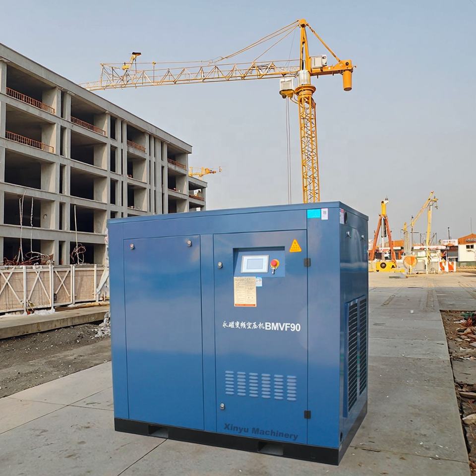 Kaishan Industrial Air Compressor 90KW 120HP, Stable Pressure for Powering Multiple Pneumatic Tools on Conveyor Lines