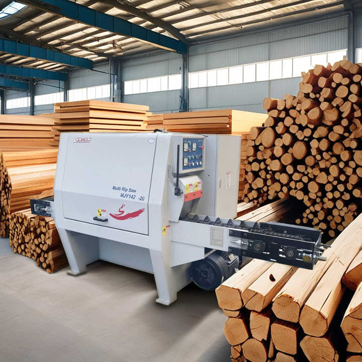 Woodworking Machinery Heavy Duty Wood Round Log Multi Blade Circular Rip Saw Wood Cutting Machine for Board Production