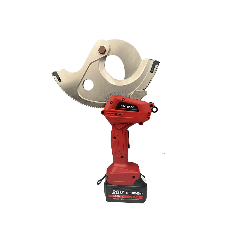 BM-85M Industrial Grade Cordless Cable Cutter Battery-Powered Ratchet Cutting Hydraulic Tool 85MM Max Range Iron