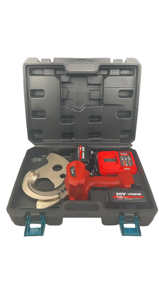 BM-85M Industrial Grade Cordless Cable Cutter Battery-Powered Ratchet Cutting Hydraulic Tool 85MM Max Range Iron