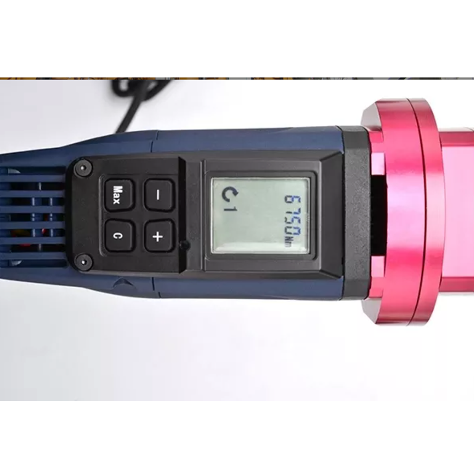 1000-12000Nm Heavy Duty Electric Bolt Tightener Straight Handle Digital Electric Torque Wrench