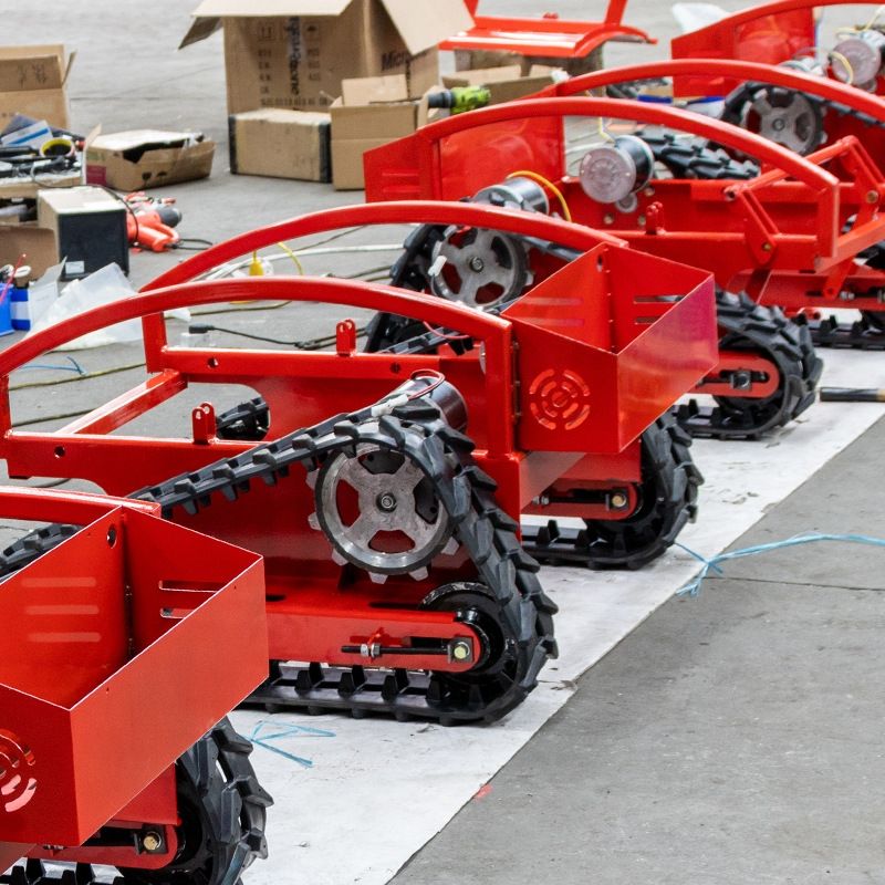 Industrial 24V Diesel Powered Self Propelled Lawn Mower Steel Blade Garden Tool