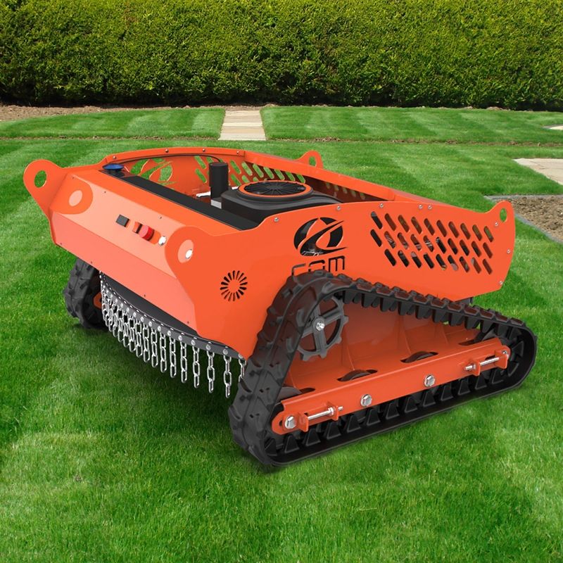 Industrial 24V Diesel Powered Self Propelled Lawn Mower Steel Blade Garden Tool