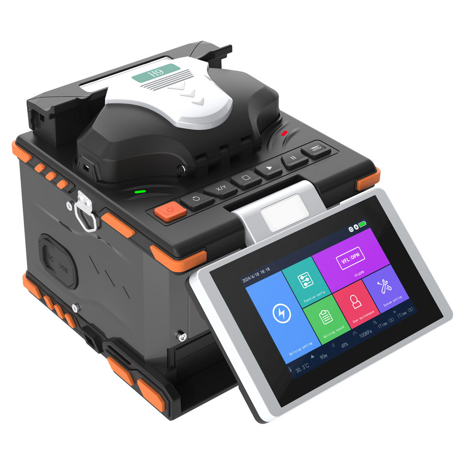 Industrial Grade Fiber Splicing Tools 6 Motors Splicing Machine H9 Fiber Optic Fusion Splicer