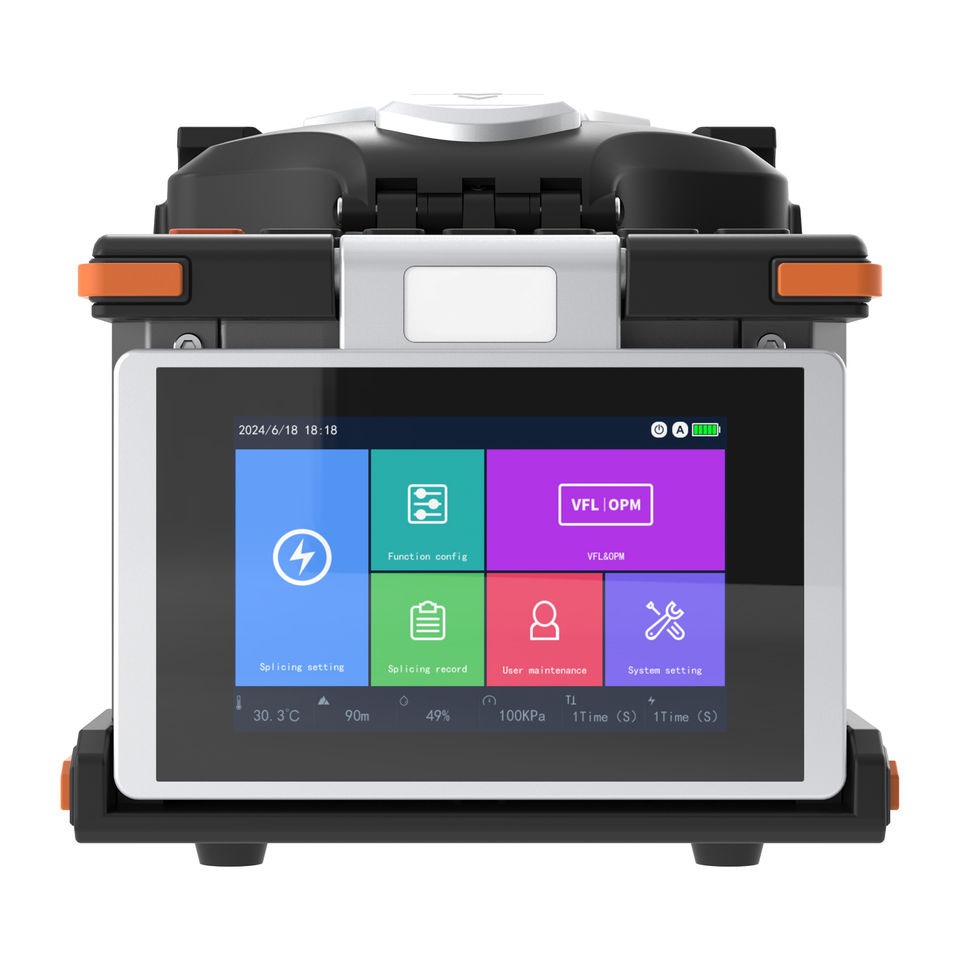 Industrial Grade Fiber Splicing Tools 6 Motors Splicing Machine H9 Fiber Optic Fusion Splicer