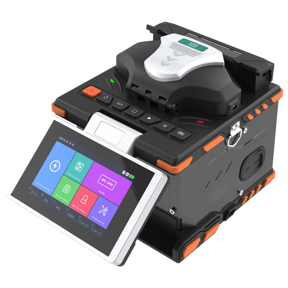 Industrial Grade Fiber Splicing Tools 6 Motors Splicing Machine H9 Fiber Optic Fusion Splicer