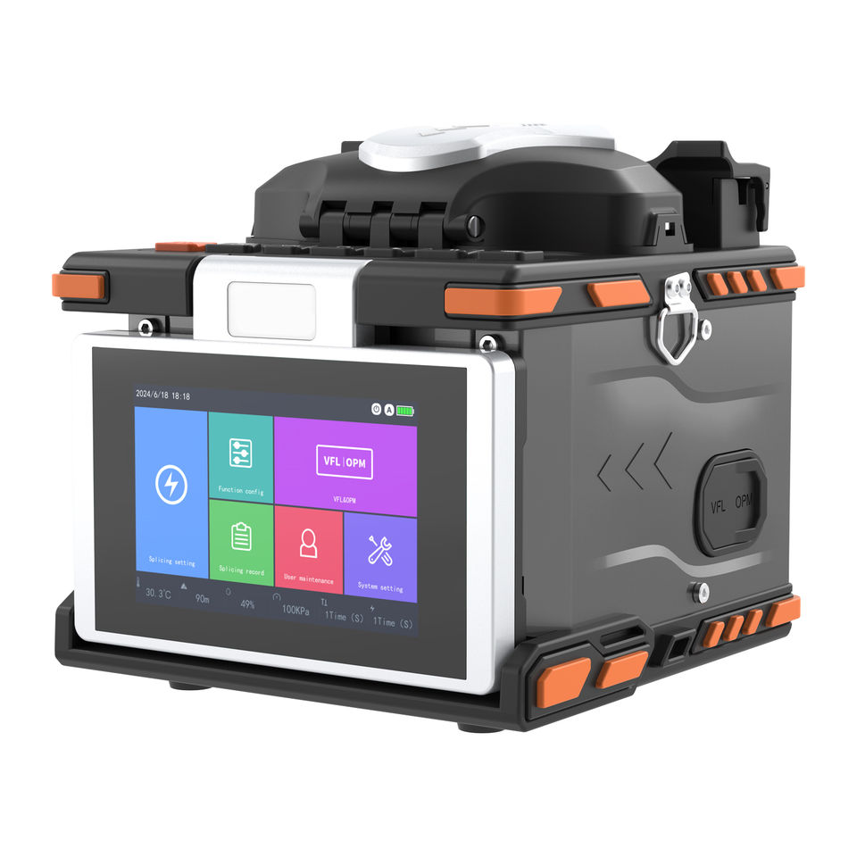 Industrial Grade Fiber Splicing Tools 6 Motors Splicing Machine H9 Fiber Optic Fusion Splicer