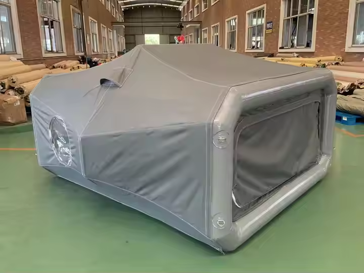 Portable 5+ Person Spacecraft Inflatable Camping Tent Waterproof Customizable Size Color Durable Oxford Fabric