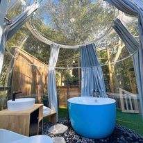 Foldable Pc Cabins Super Bubble Dome Tent Inflatable Geodesic Dome Sunroom Glamping Igloo Tent Capsule Hotel Star Room