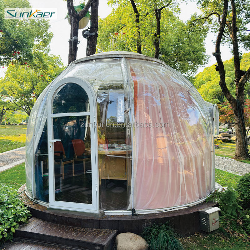 Choice Customized Modern Garden Dome Shaped Sunroom Outdoor Dome House for Homes Cafe Hotels Dining