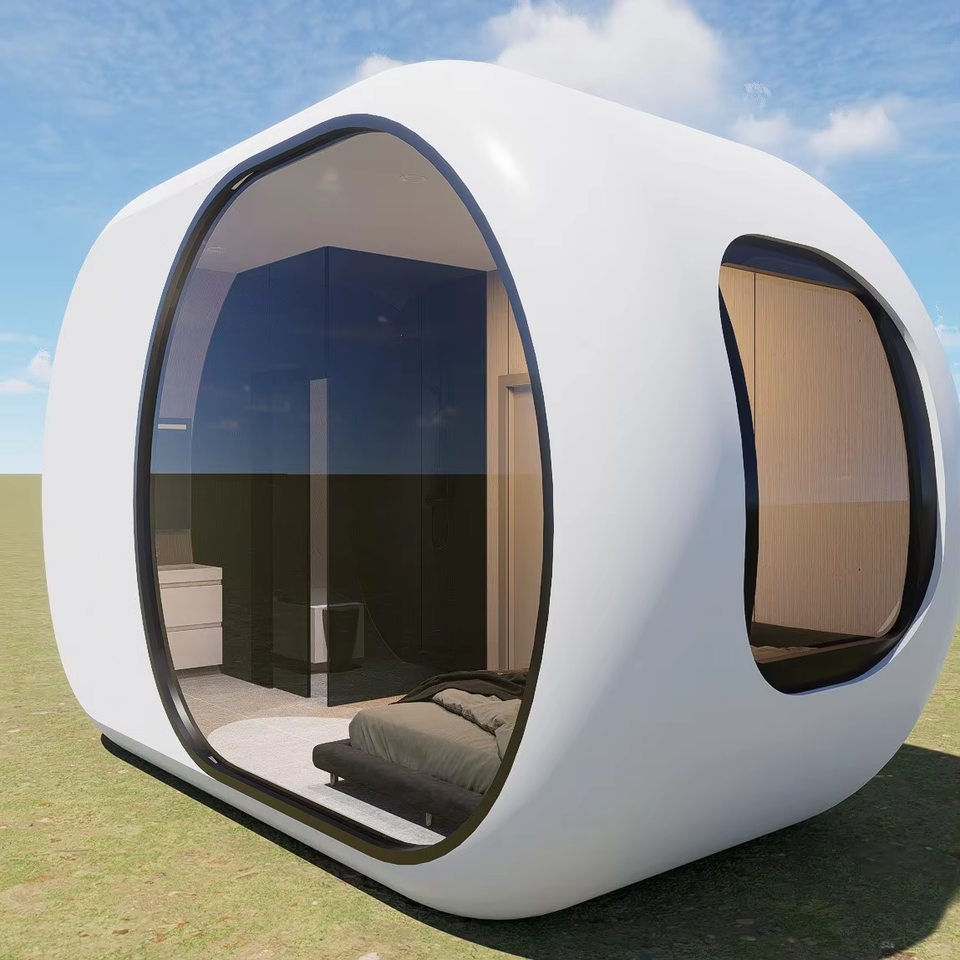 Modern Design Starry Sky House Outdoor Micro Mobile Space Capsule Sunroom Hotel Camping Apple Cabin Lounge Steel