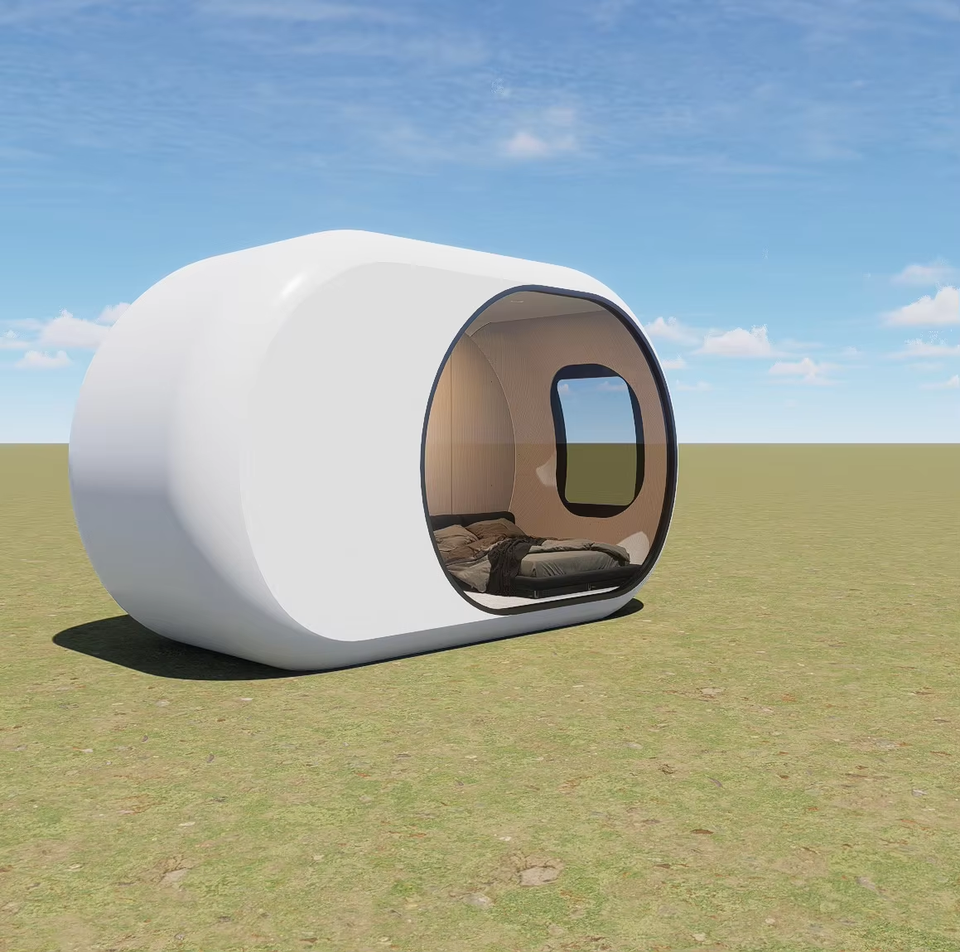 Modern Design Starry Sky House Outdoor Micro Mobile Space Capsule Sunroom Hotel Camping Apple Cabin Lounge Steel