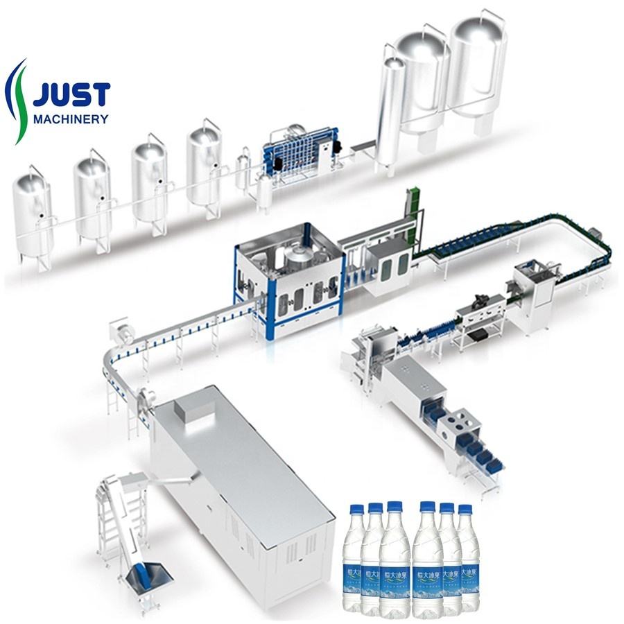 CE Complete 1000-30000bph Mineral Pure Drinking Water Production Line Automatic Bottled Water Filled Machine